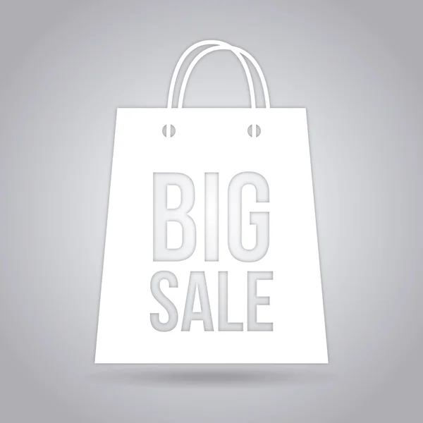 Big sale bag — Stock Vector
