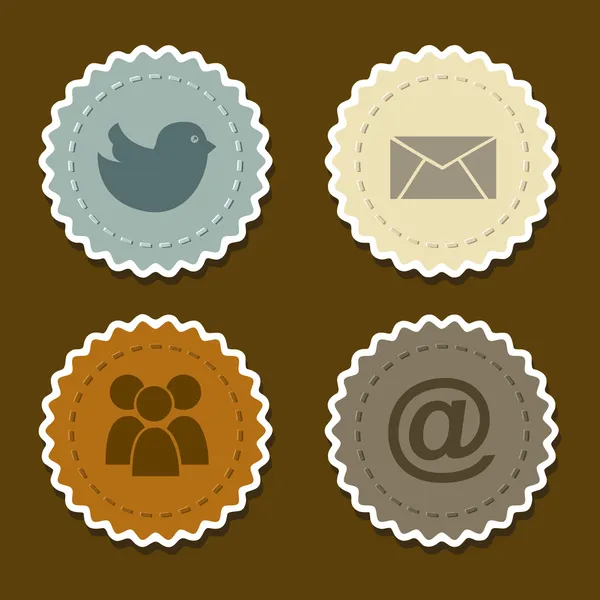 Social icons — Stock Vector