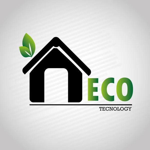 Eco tecnologia — Vettoriale Stock