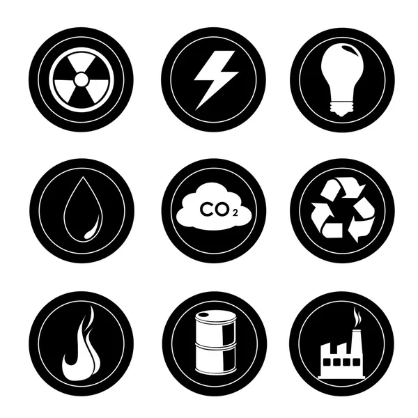 Iconos de ecología — Vector de stock