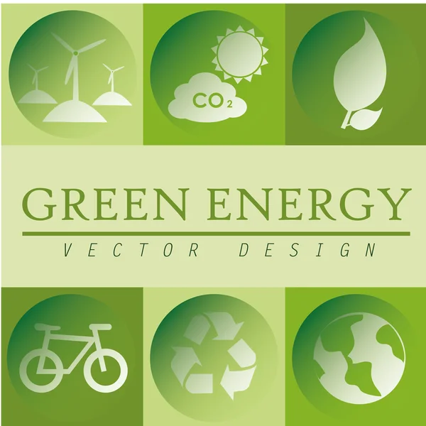 Energía verde — Vector de stock