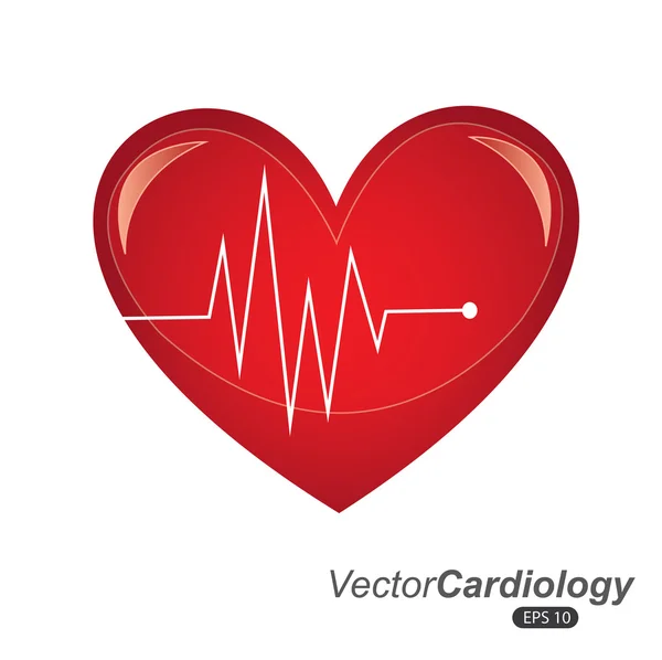 Desain kardiologi - Stok Vektor