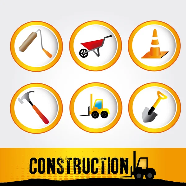 Construction icons — Stock Vector