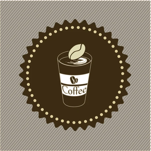Kávéikon — Stock Vector