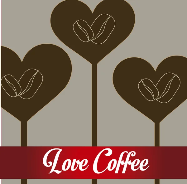 Amour café — Image vectorielle