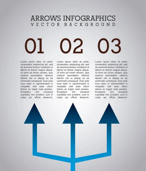 Infographie des flèches — Image vectorielle