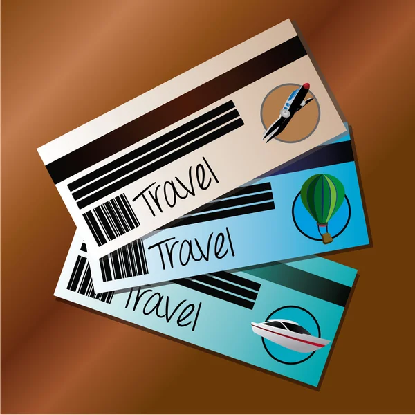 Travels tickets — Stock Vector
