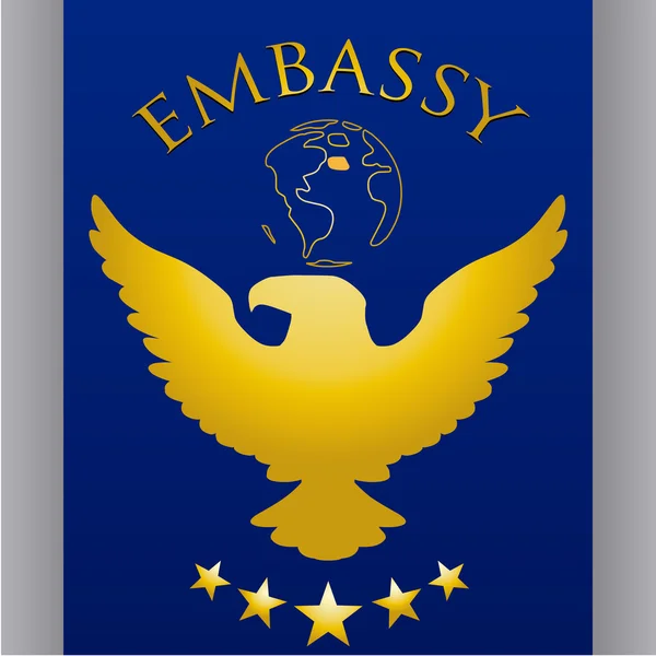 Design de l'ambassade — Image vectorielle