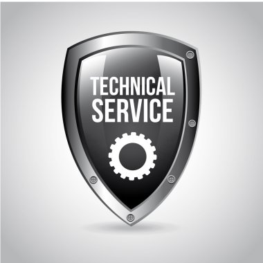 technical service shield clipart