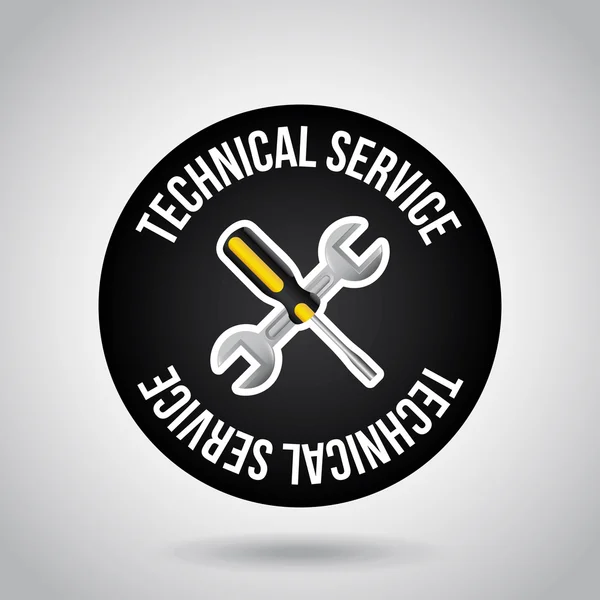 Diseño del servicio técnico — Vector de stock