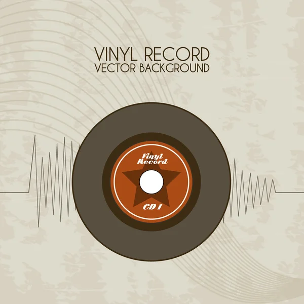 Vinyl rögzítés ikont — Stock Vector