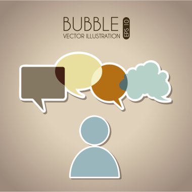 baloncuklar iletişim simgeler