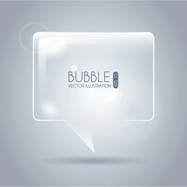 Bubble icon square — Stock Vector
