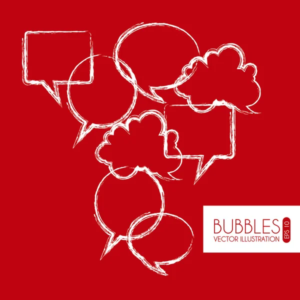 Bubbles expression — Stock Vector