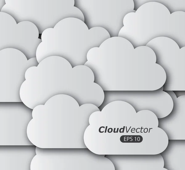 Ontwerp met wolken — Stockvector
