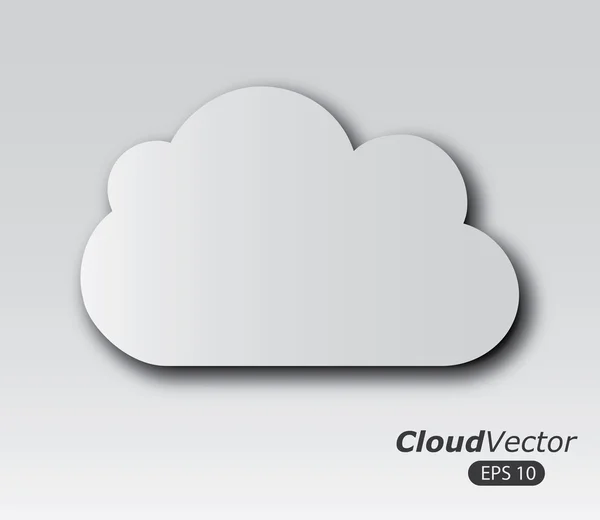 Diseño de nubes — Vector de stock