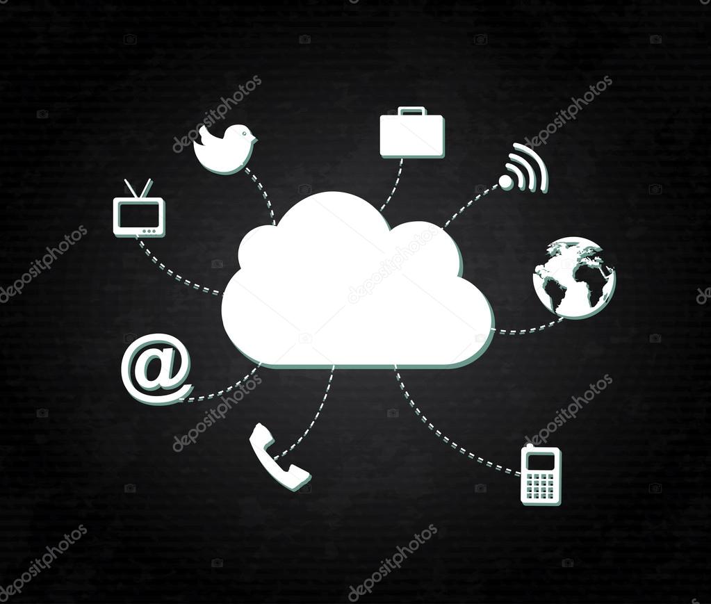 clouds social icons