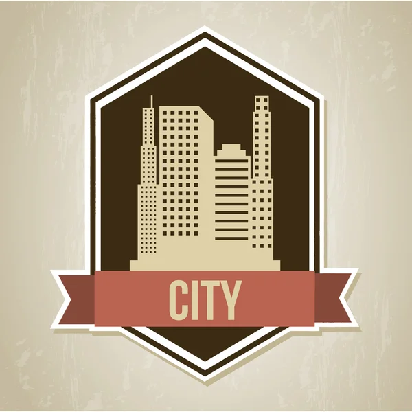 Diseño de ciudad — Vector de stock