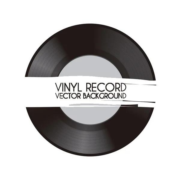 Grabación de vinilo — Vector de stock