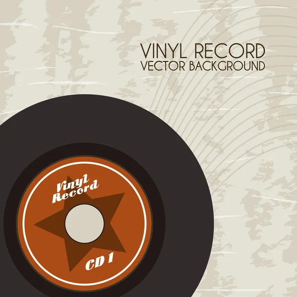 Grabación de vinilo — Vector de stock