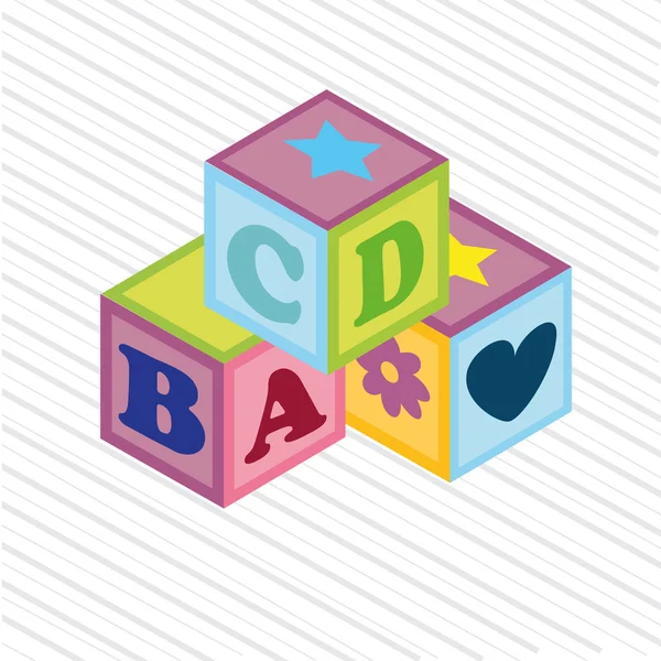 Baby cubes — Stock Vector