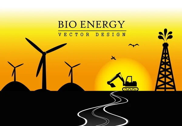 Bioenergia — Vetor de Stock