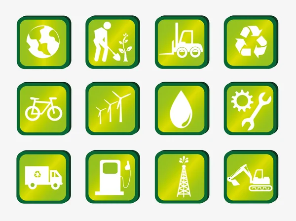 Ecology icons — Stock Vector