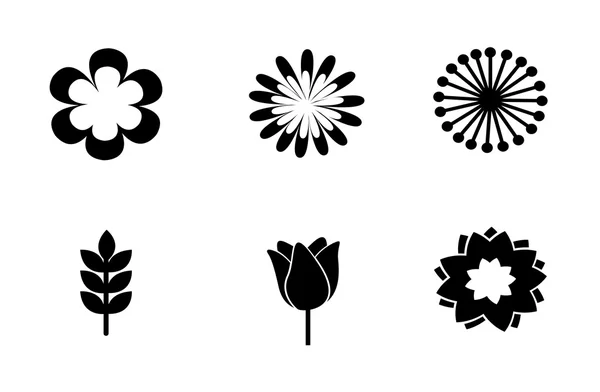 Kwiaty ikony — Wektor stockowy