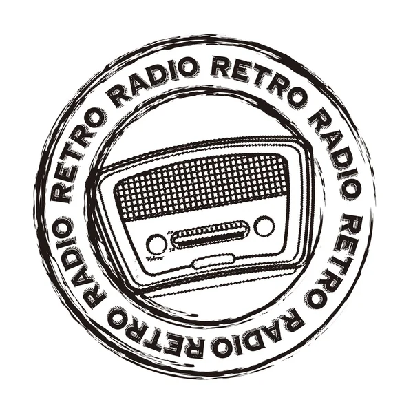Retro rádio — Stockový vektor