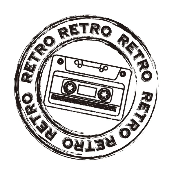 Kazeta retro — Stockový vektor