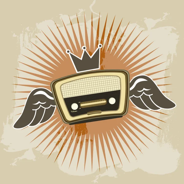 Radio retro — Stock Vector