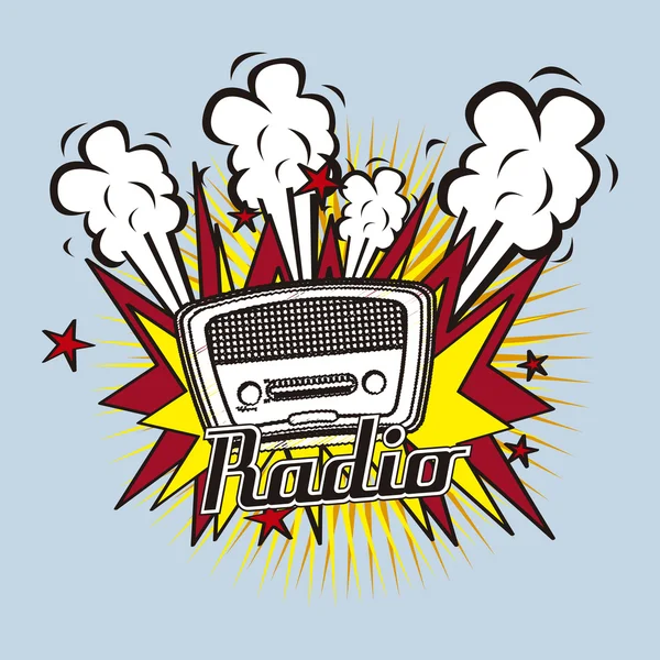 Radio retro — Stock Vector