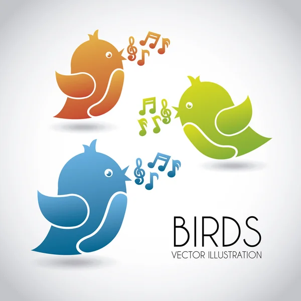 Birds — Stock Vector