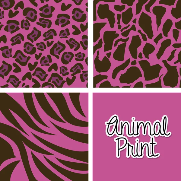 Estampado animal — Vector de stock