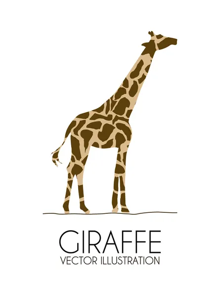 Zürafa tasarım — Stok Vektör