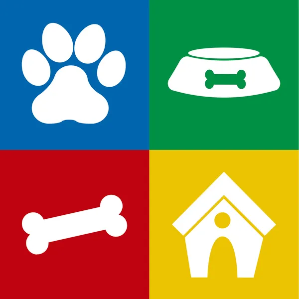 Iconos para perros — Archivo Imágenes Vectoriales