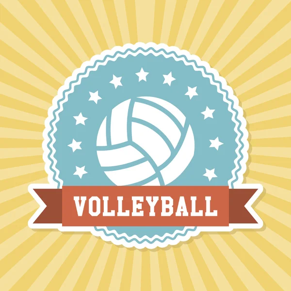 Diseño de voleibol — Vector de stock