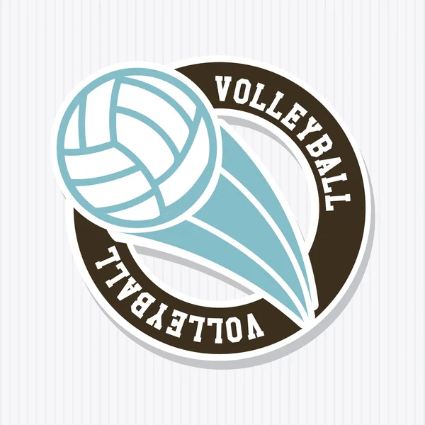 Volleyball label — Stock Vector