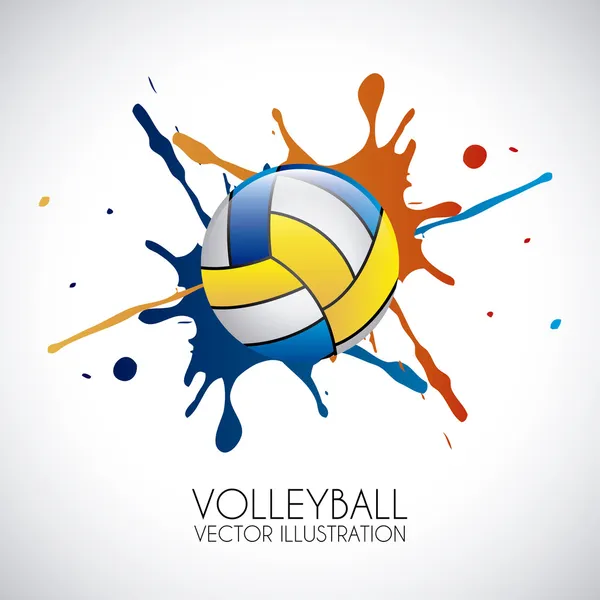 Voleybol tasarım — Stok Vektör