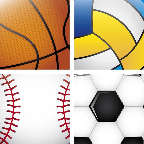 Sports balls — Stock Vector