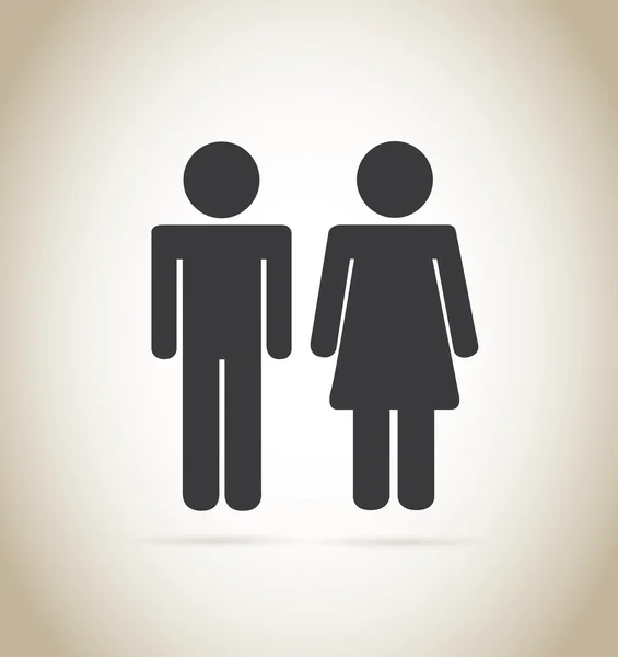 Homme et femme — Image vectorielle