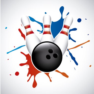 Bowling splash vector Bowling splash vector