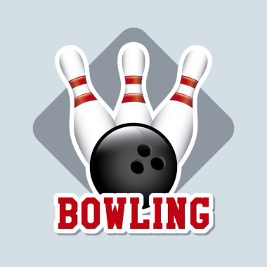 Bowling label vector Bowling label vector