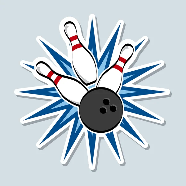 Bowling Design — Stockvektor