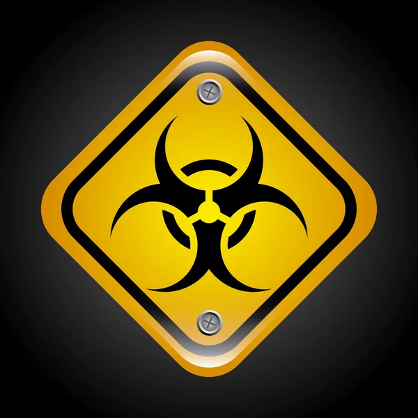 Biohazard signál — Stockový vektor