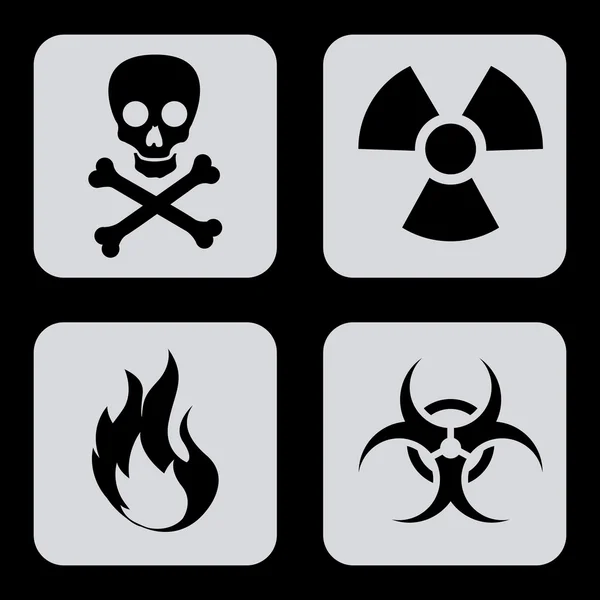 Danger icons — Stock Vector