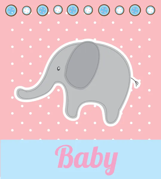 Bébé éléphant — Image vectorielle