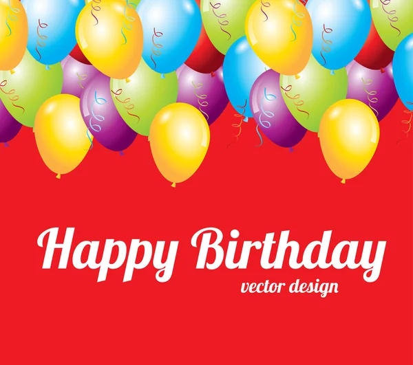 Design di compleanno — Vettoriale Stock