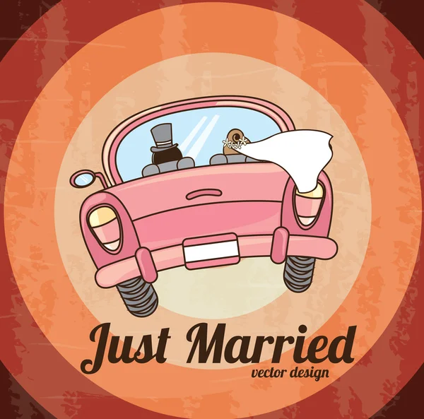 Just married — Stock Vector