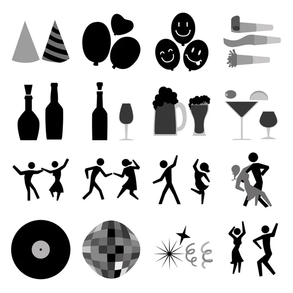 Iconos de fiesta — Archivo Imágenes Vectoriales